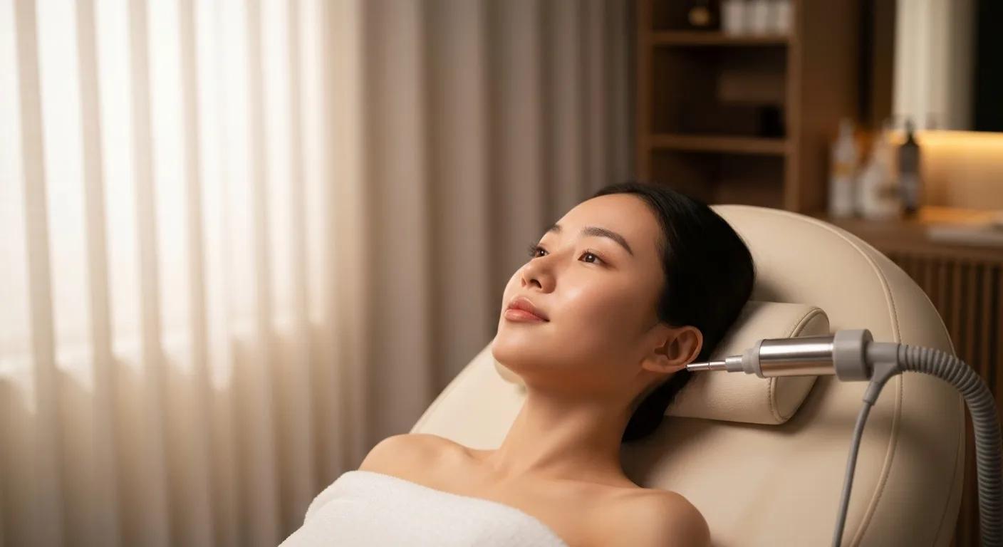 Spa treatment for non-surgical skin rejuvenation highlighting natural beauty and relaxation
