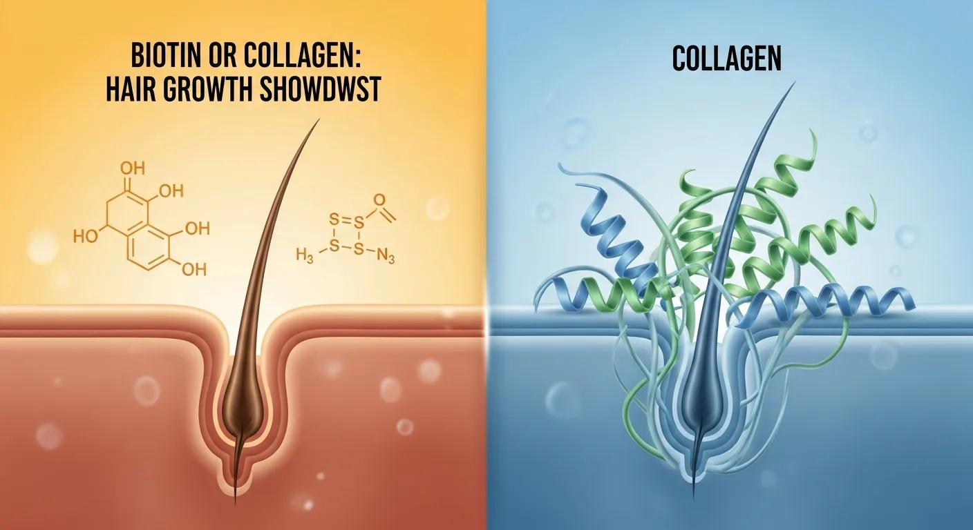 Biotin or Collagen: Hair Growth Showdown