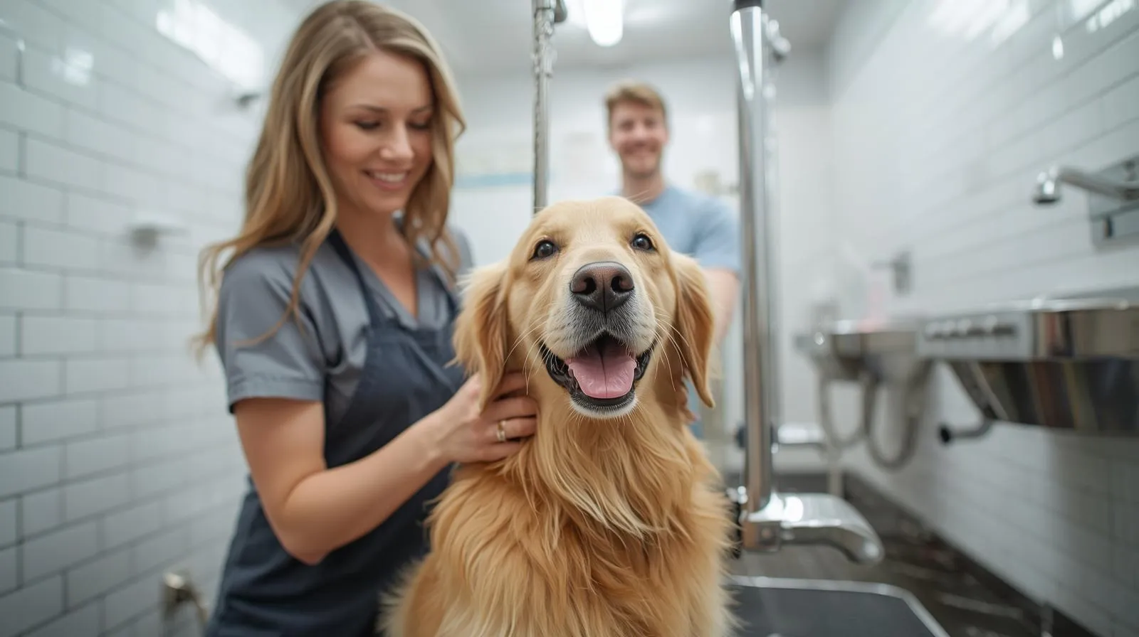 Pet grooming service in Northern Virginia providing military discounts.