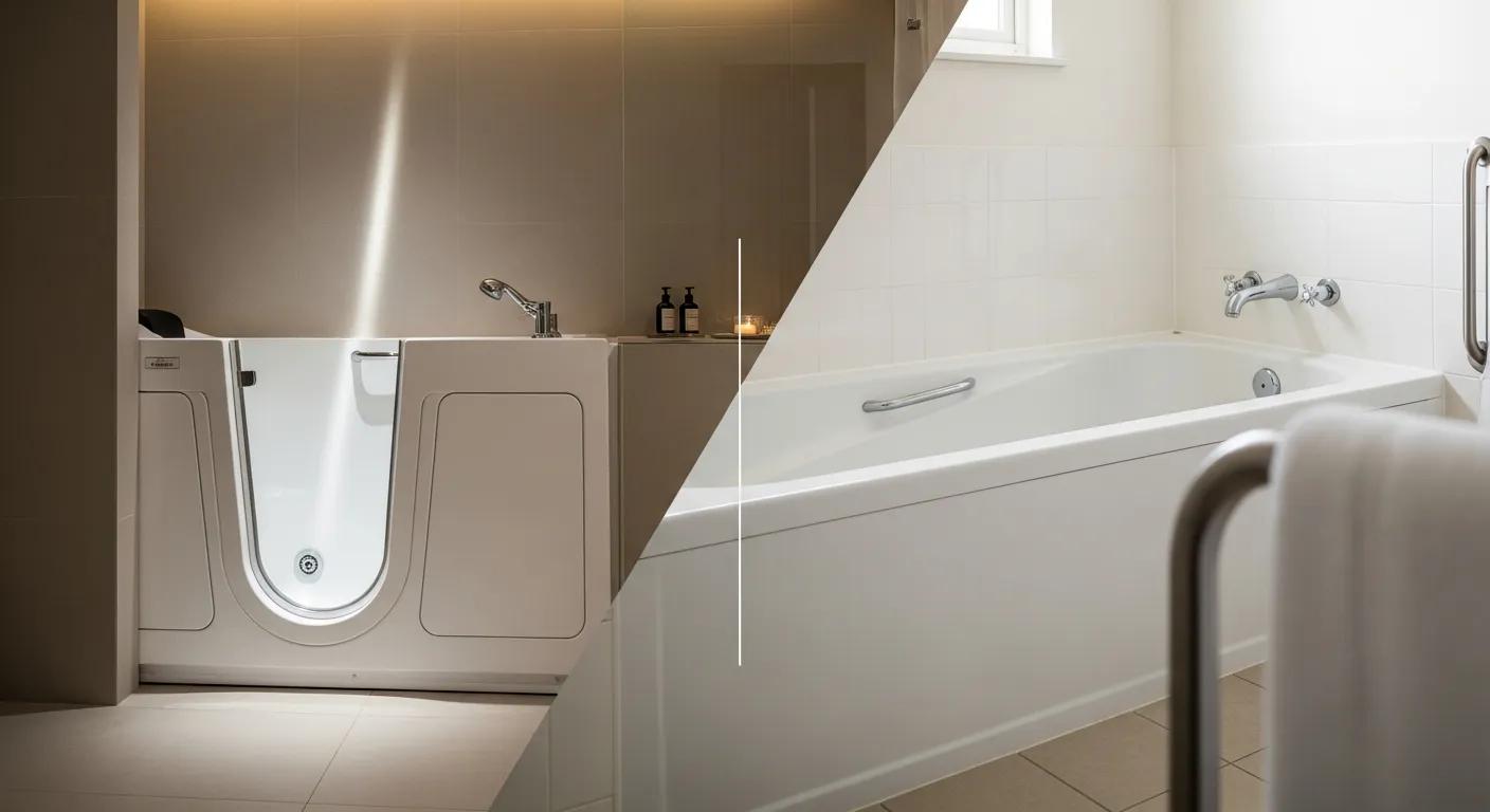 Safer Bathing: Walk-In vs Regular Tub
