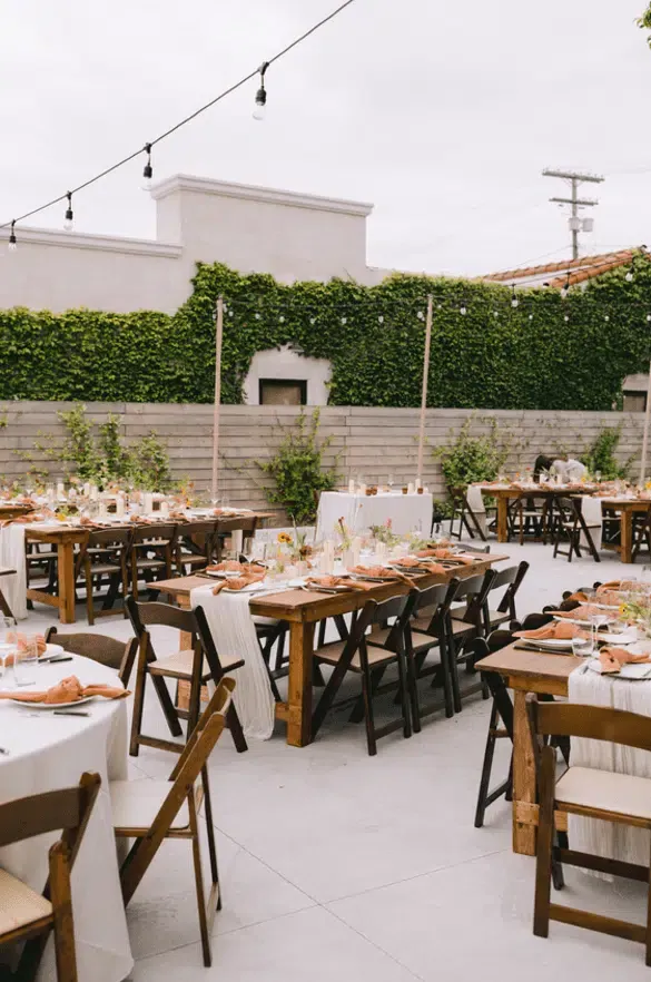 budget-friendly wedding setup
