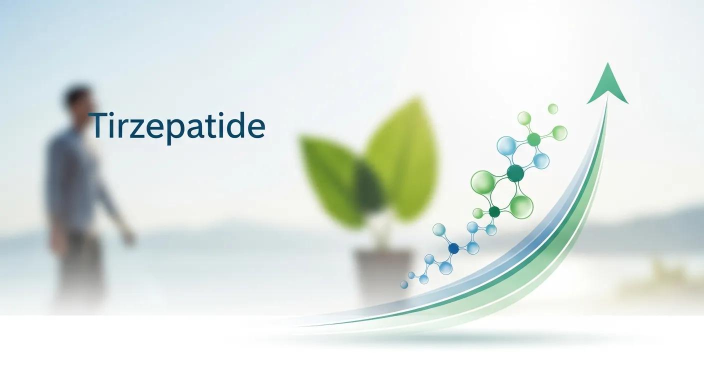 Vial and syringe representing tirzepatide treatment for weight management