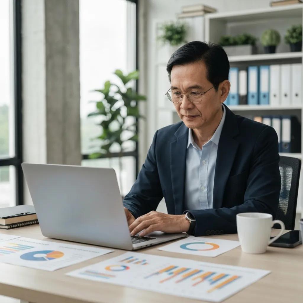 Digital marketing expert analyzing local