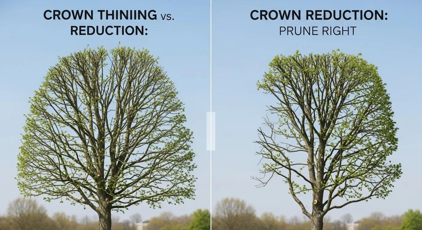 Crown Thinning vs. Reduction: Prune Right Crown Thinning vs. Reduction: Prune Right