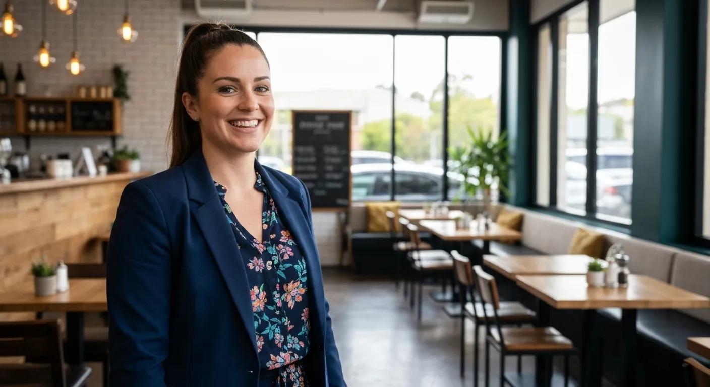 An Adelaide business owner beaming with success, celebrating a significant increase in foot traffic attributed to effective SEO strategies An Adelaide business owner beaming with success, celebrating a significant increase in foot traffic attributed to effective SEO strategies
