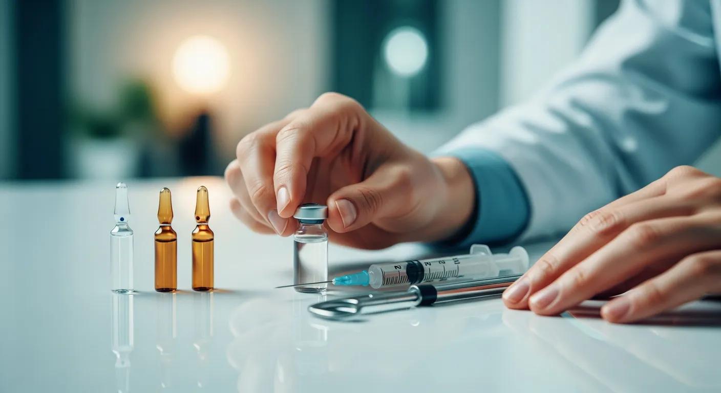 Patient consulting with a clinician about choosing a safe injectable provider