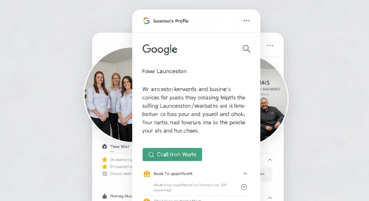A perfectly optimised Google Business Profile for a Launceston business, highlighting key features