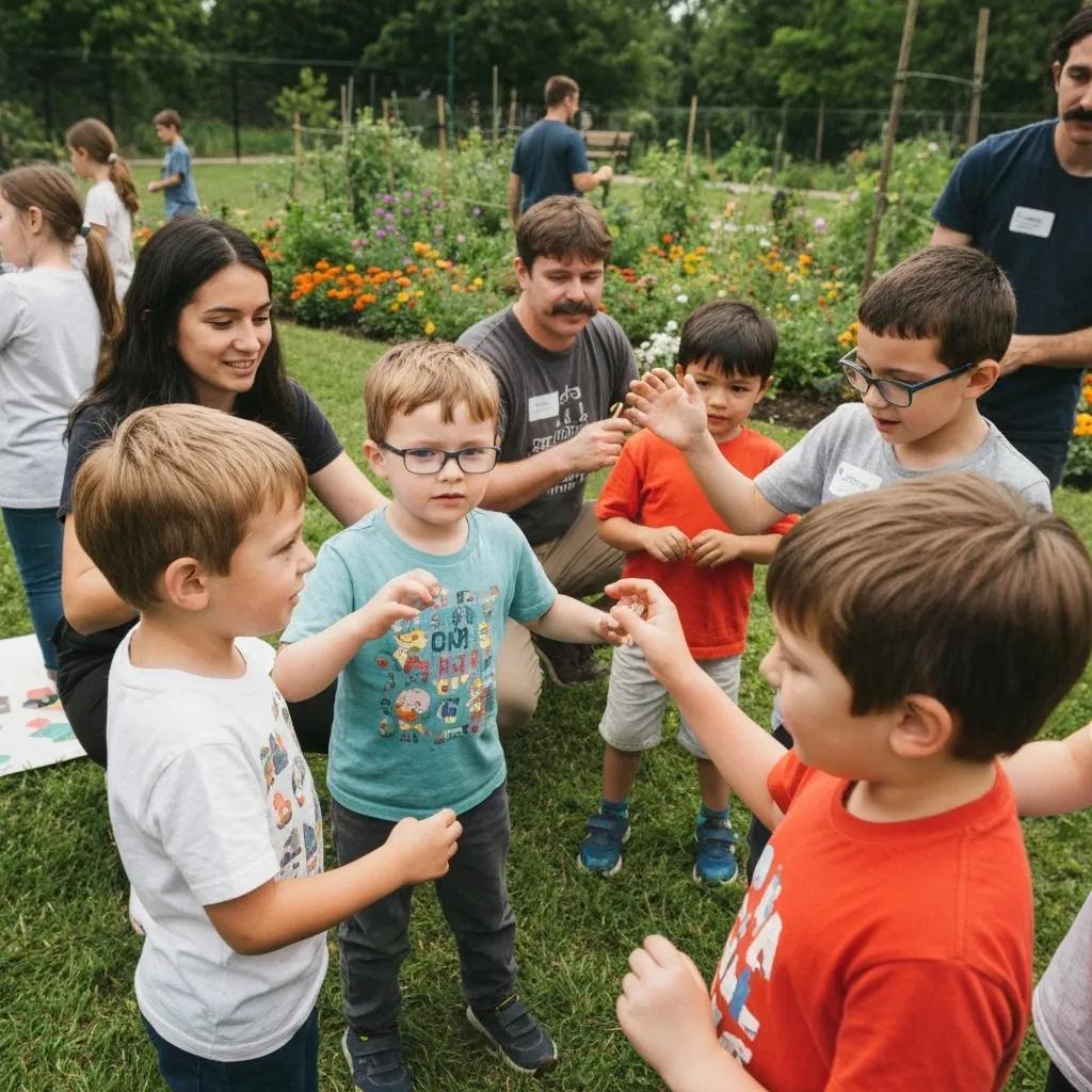 Children participating in a community activity under the Maryland Autism Waiver Program