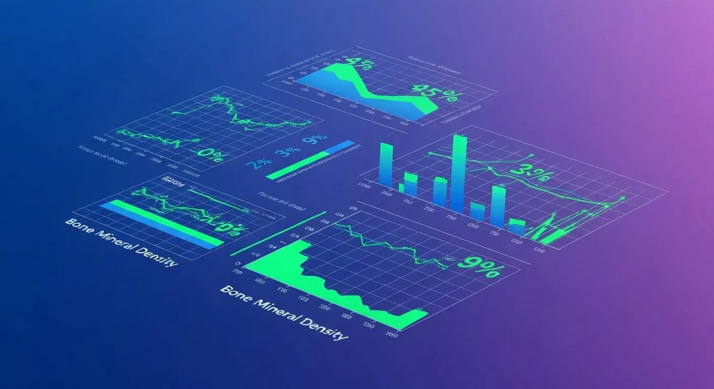 Futuristic charts and stats of MK-677's effects on bone mineral density. Futuristic charts and stats of MK-677's effects on bone mineral density.