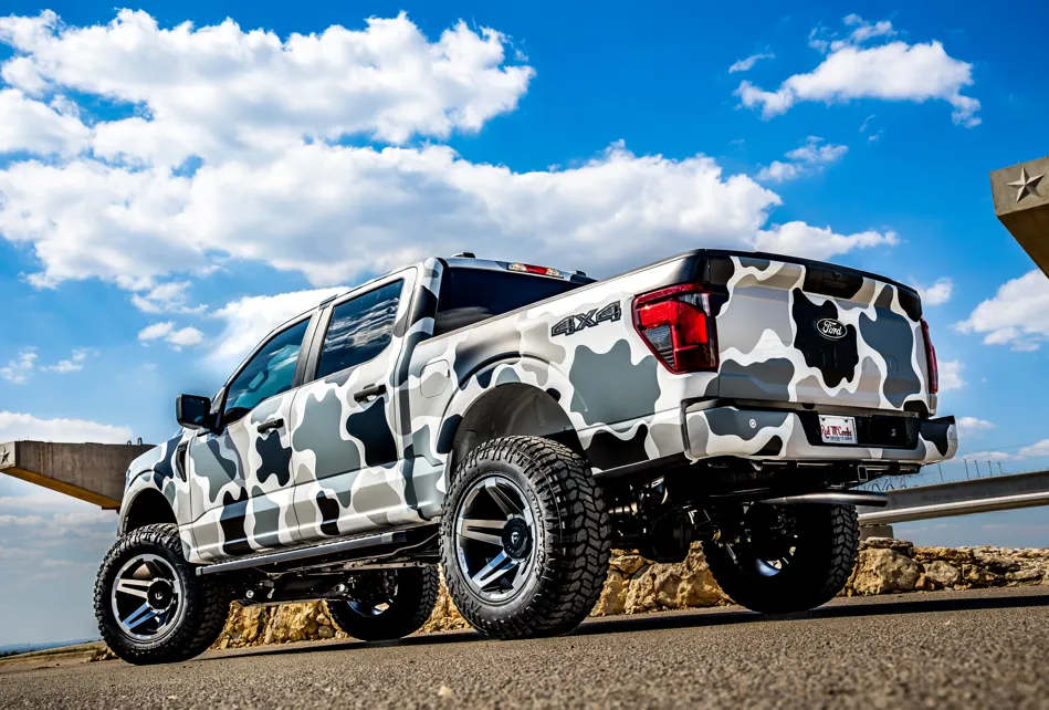 camo wrapped truck 