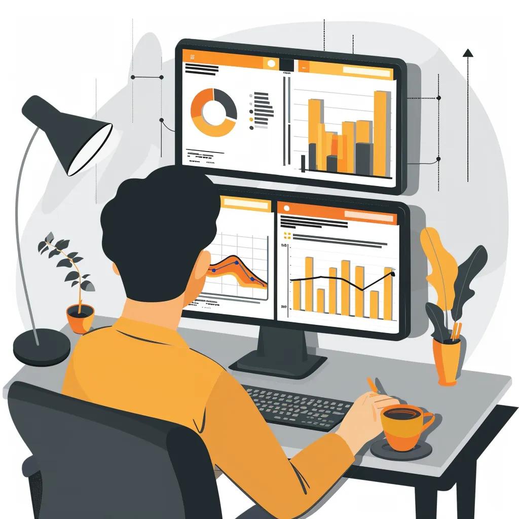 Person analyzing website analytics to enhance SEO strategies