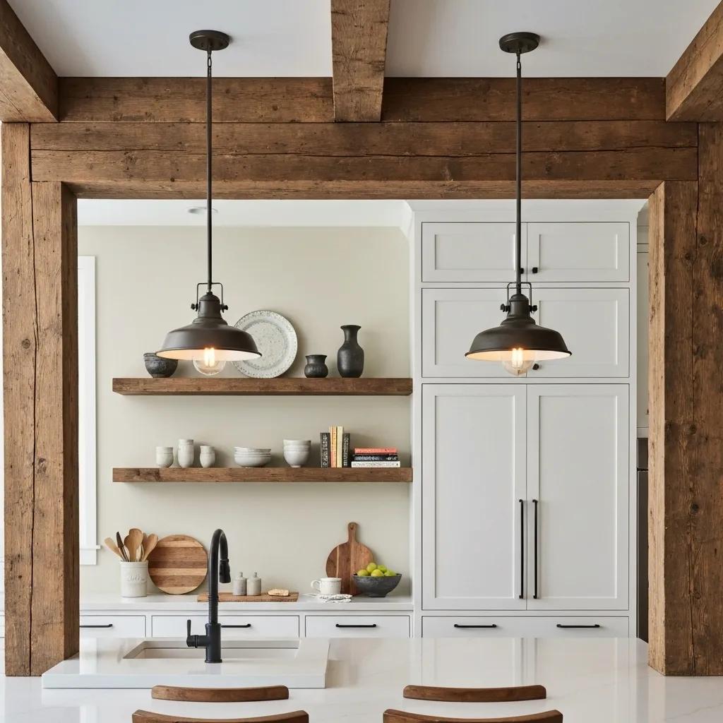 Modern farmhouse kitchen design reflecting popular trends in Houston
