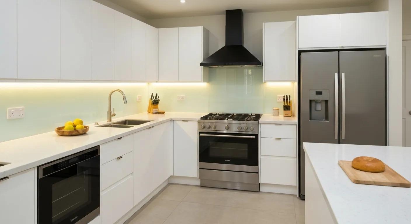 Ergonomic kitchen layout showcasing the work triangle for improved efficiency