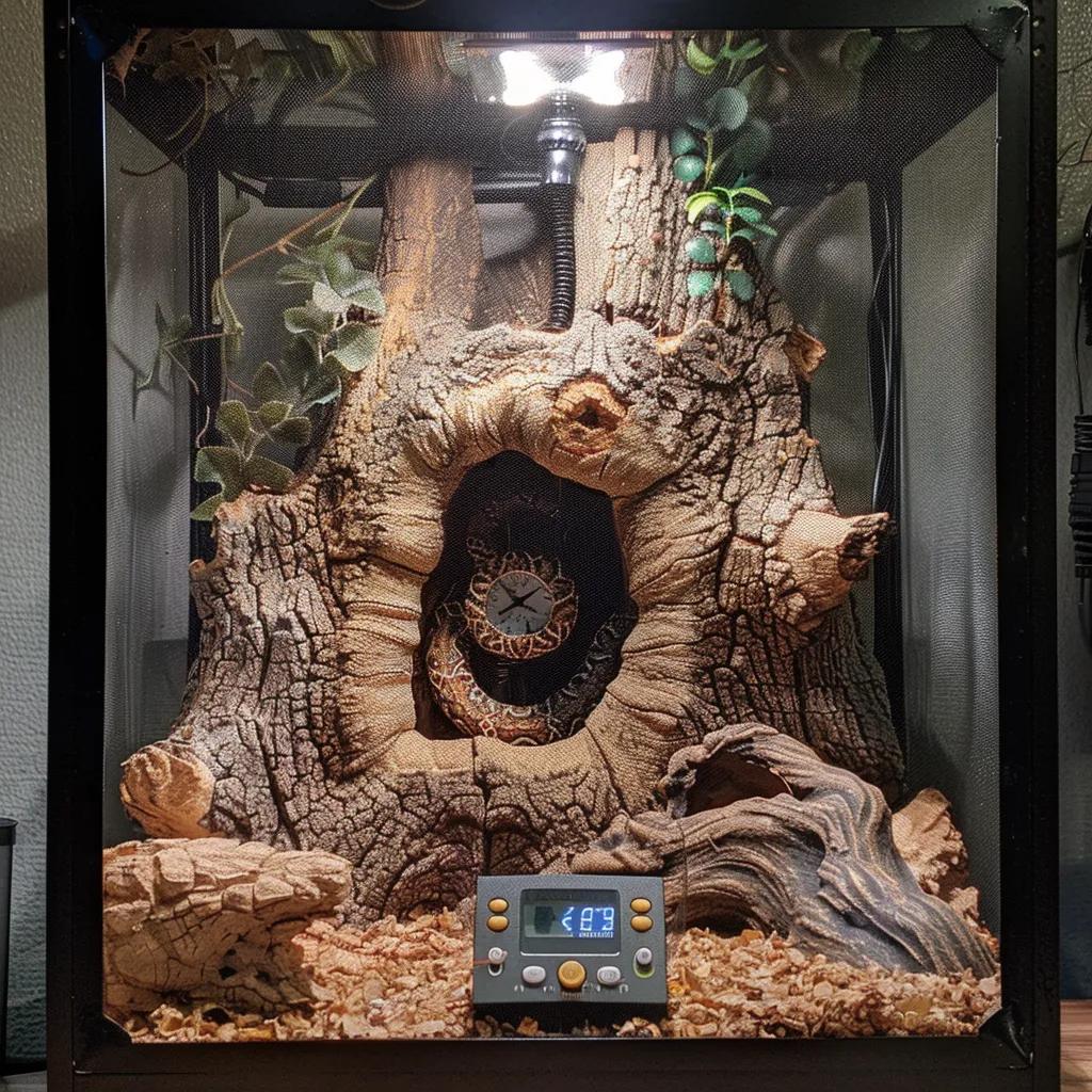 Brumation chamber setup for corn snakes with optimal conditions