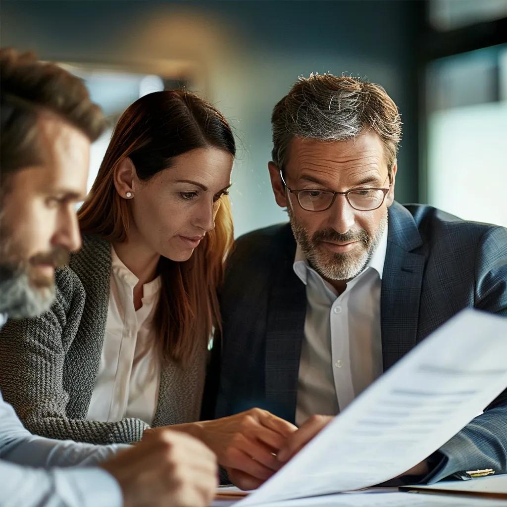 Couple consulting with a financial advisor about annual gift tax exclusion rules