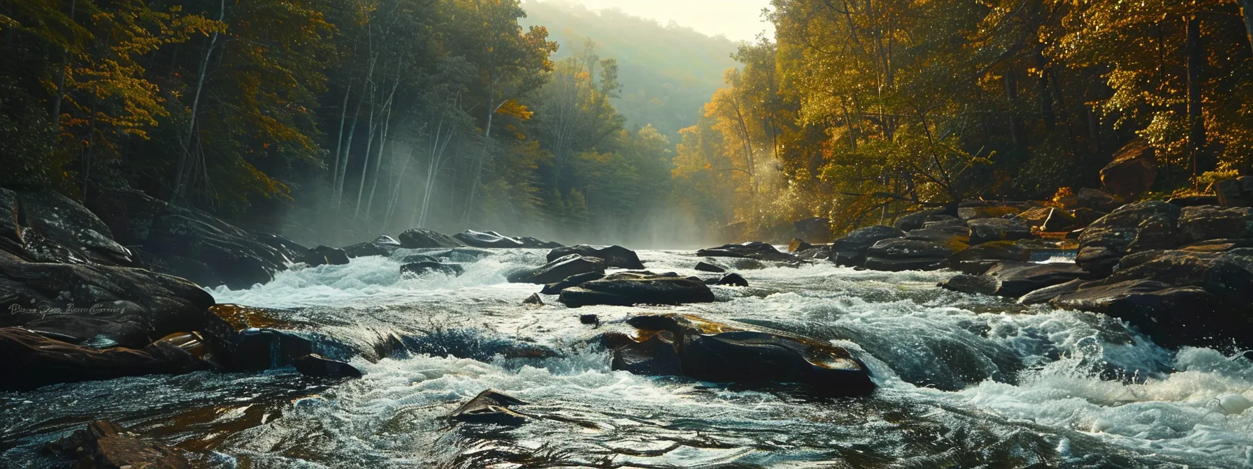 thrilling rapids and stunning scenery along middle ocoee river.