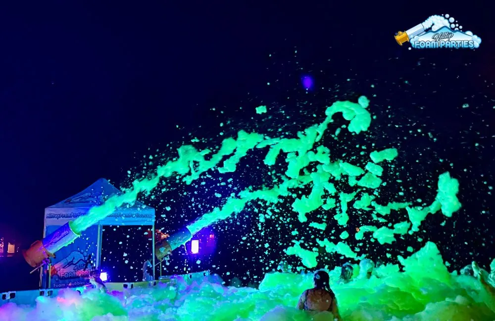 Glow foam party