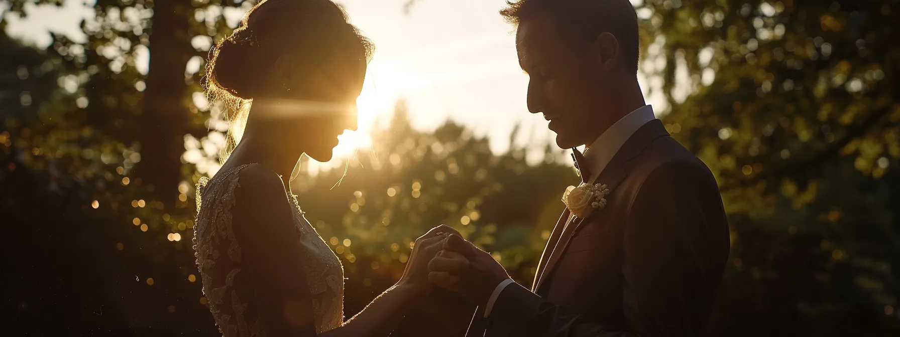 a man and woman exchanging rings during a wedding ceremony.