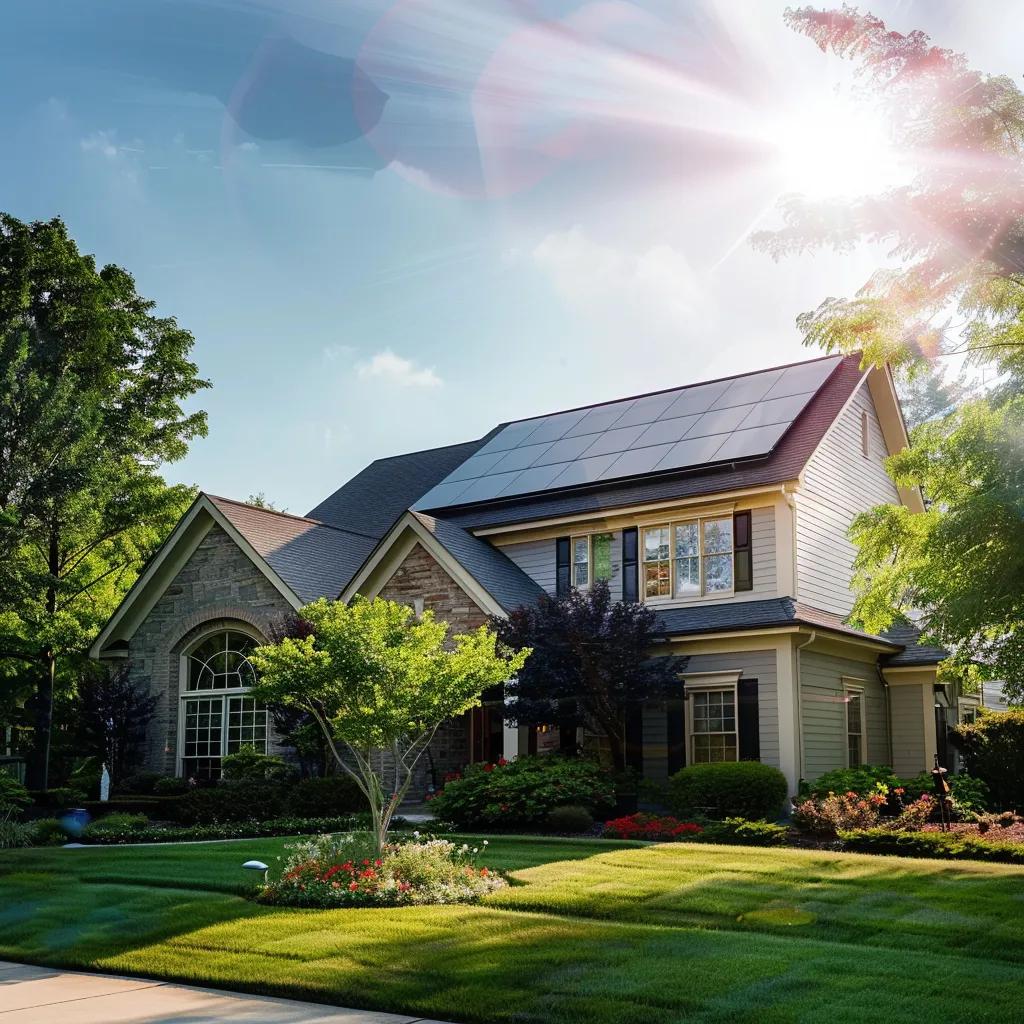 key reasons to select roof composition shingles 2 Home with composition shingles and solar panels demonstrating energy efficiency