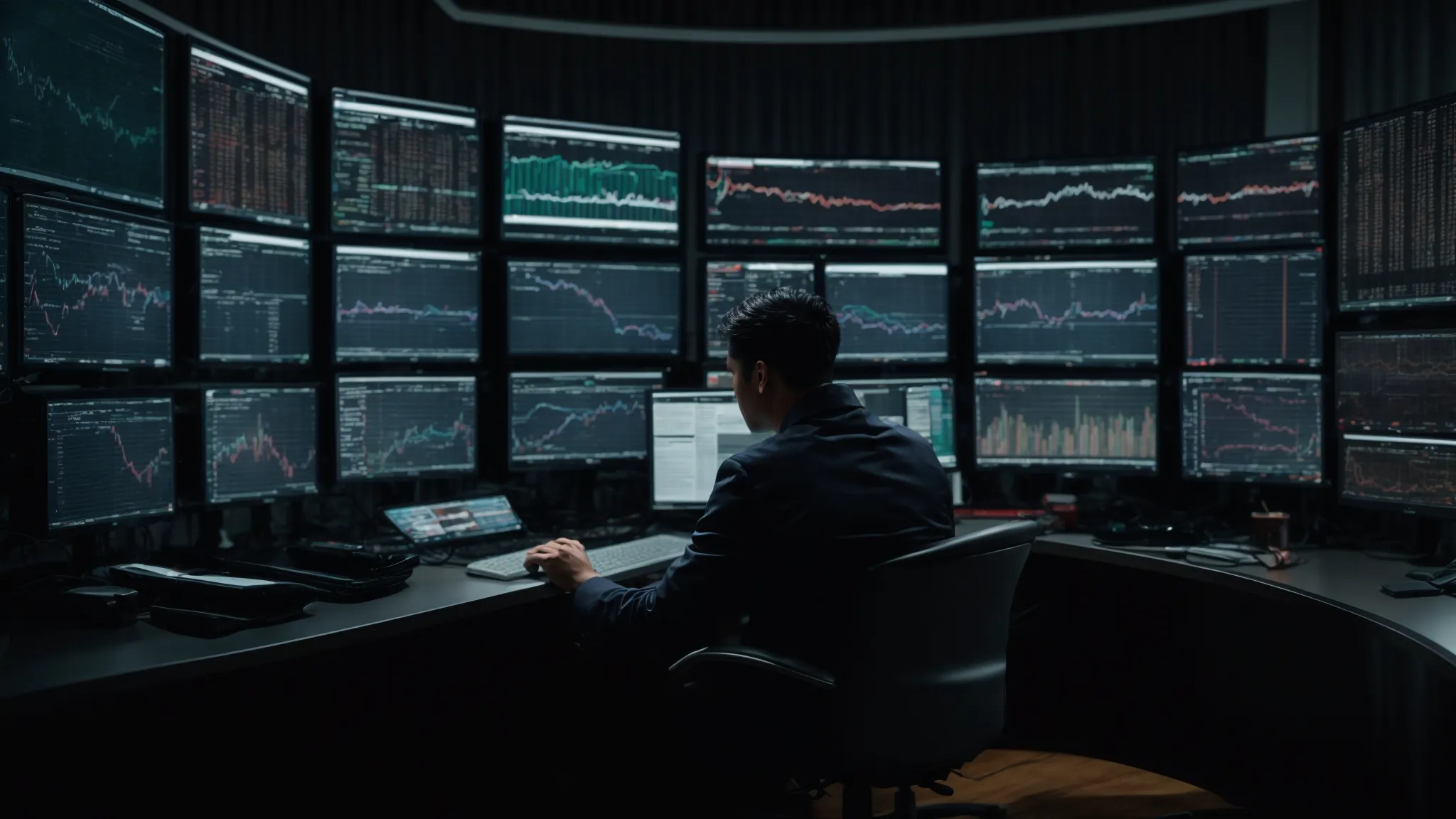 an analyst scrutinizes data on multiple computer screens, highlighting the need for precision in metric analysis.