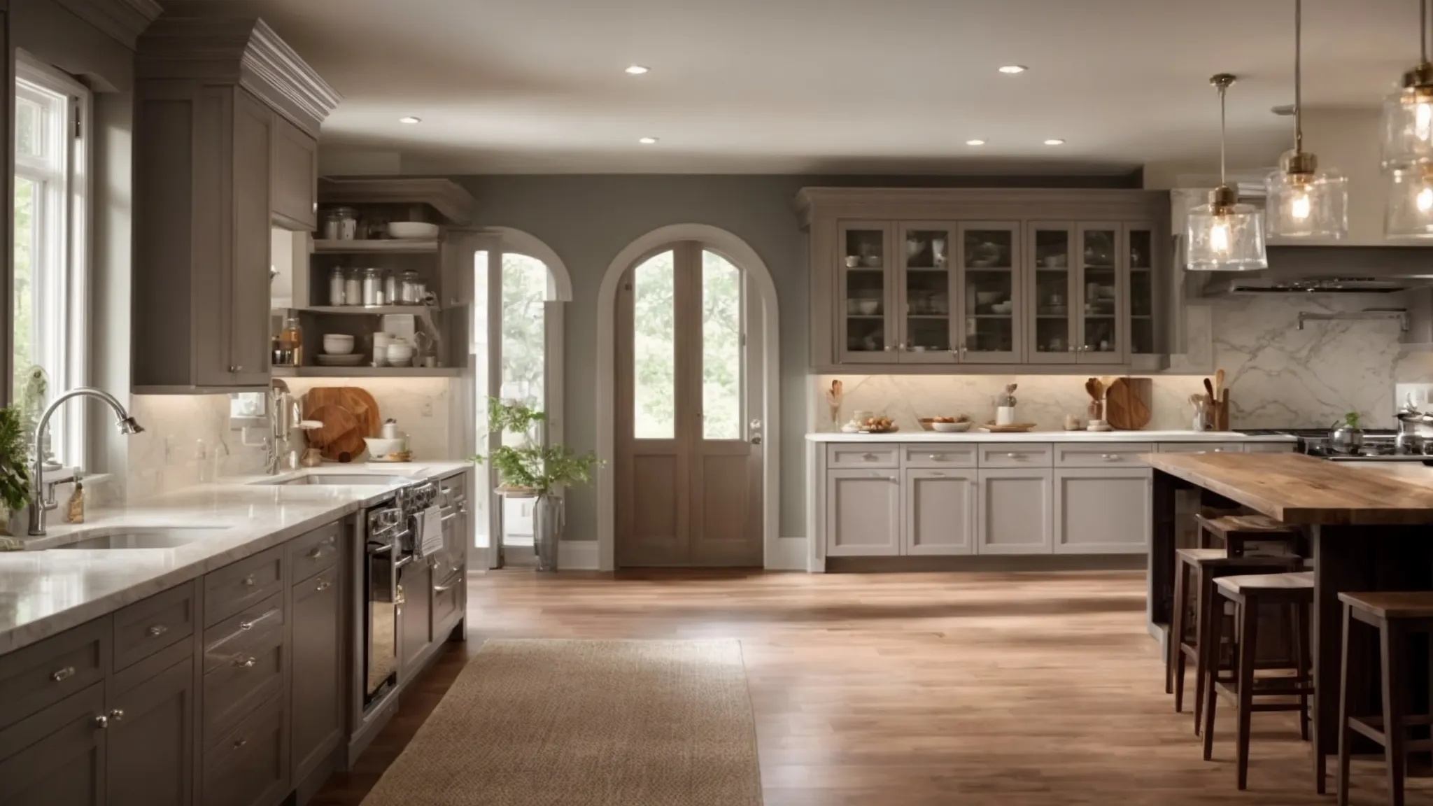 a sparkling, newly remodeled kitchen stands ready, awaiting the final nod of approval from a professional inspector.