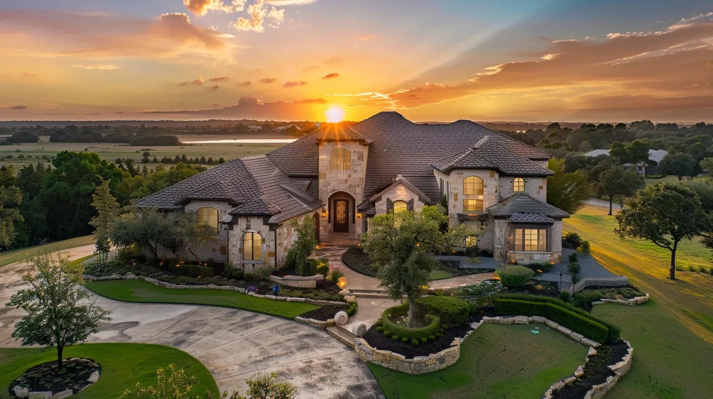 a beautifully constructed custom home emerges from a serene landscape, bathed in the golden glow of sunset, symbolizing the successful culmination of meticulous planning and management of project timelines. a beautifully constructed custom home emerges from a serene landscape, bathed in the golden glow of sunset, symbolizing the successful culmination of meticulous planning and management of project timelines.