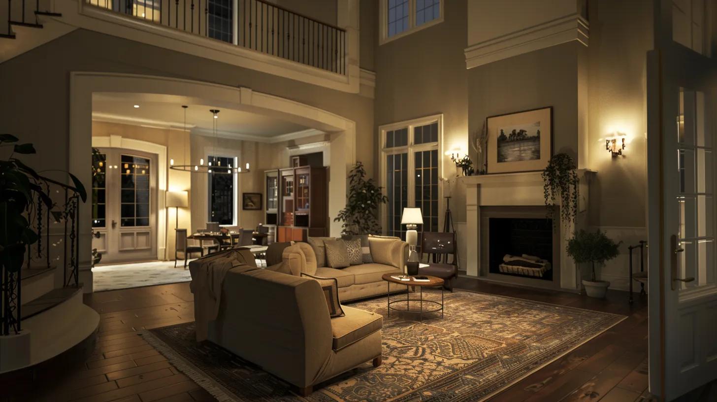 a beautifully designed interior space showcases a harmonious blend of personal style and practical functionality, illuminated by soft, warm lighting that enhances the collaborative essence of custom home design. a beautifully designed interior space showcases a harmonious blend of personal style and practical functionality, illuminated by soft, warm lighting that enhances the collaborative essence of custom home design.