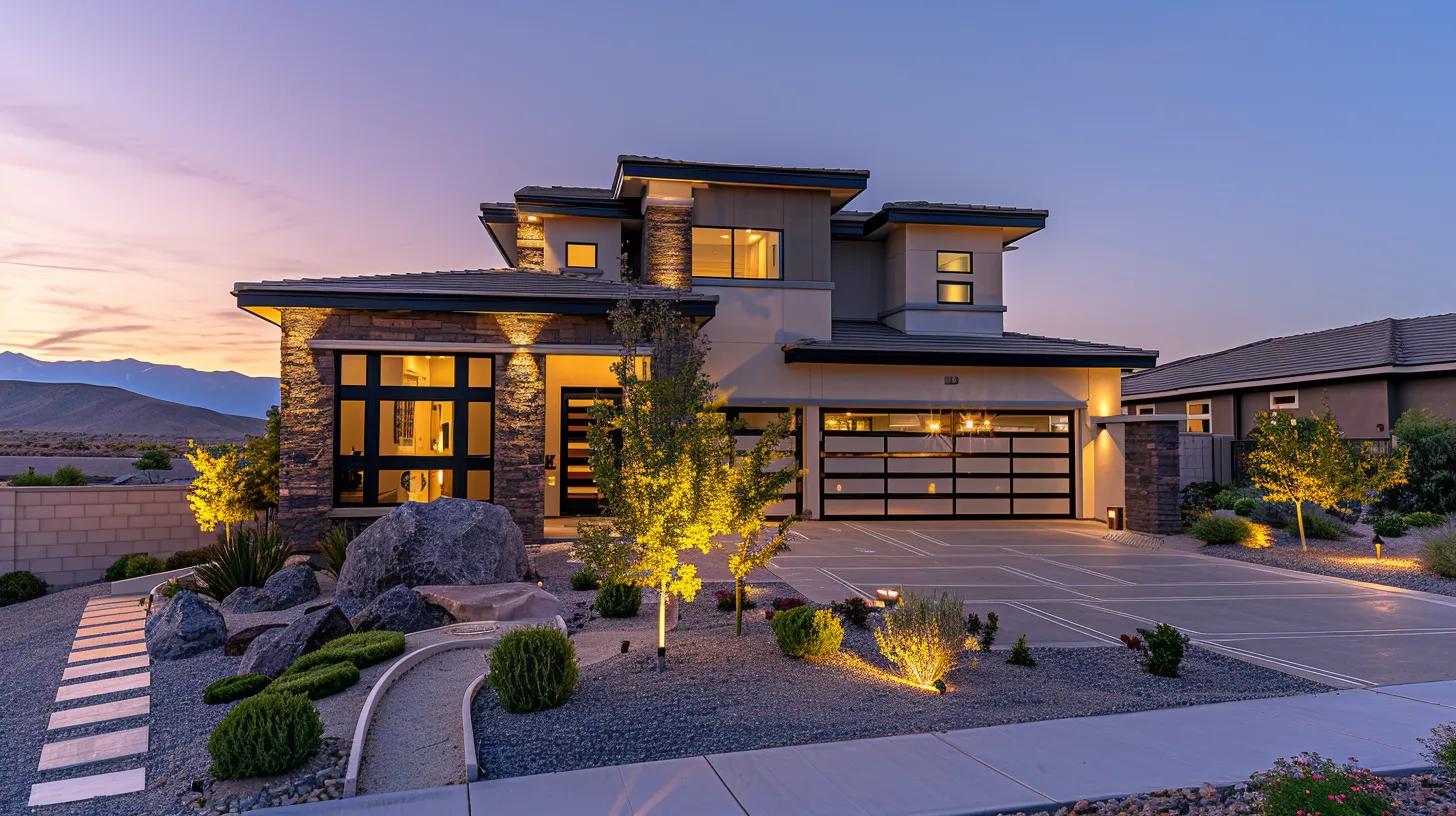 a beautifully designed modern home stands proudly amid an inviting landscape, showcasing intricate architectural features while reflecting the thoughtful collaboration between homeowners and their design team, illuminated by warm, natural sunlight. a beautifully designed modern home stands proudly amid an inviting landscape, showcasing intricate architectural features while reflecting the thoughtful collaboration between homeowners and their design team, illuminated by warm, natural sunlight.