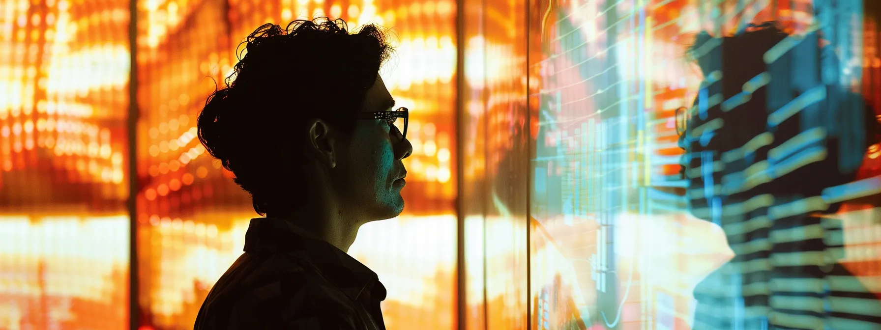 a business owner studying a detailed customer segmentation chart on a computer screen, surrounded by graphs and marketing data. a business owner studying a detailed customer segmentation chart on a computer screen, surrounded by graphs and marketing data.