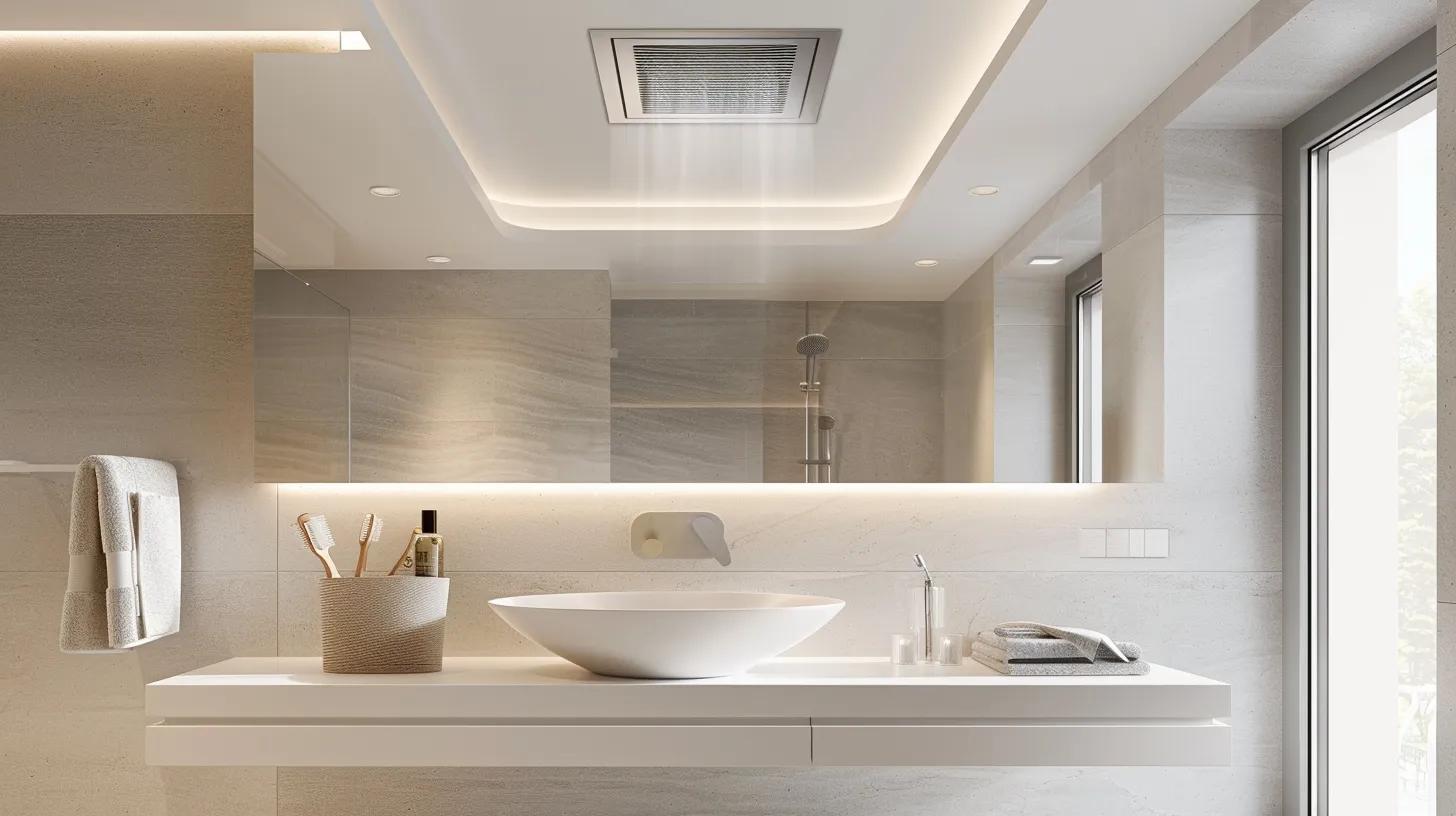 a clean, modern bathroom showcasing a sleek soffit vent above an elegantly designed vanity, highlighting a maintenance checklist and tools resting nearby, all under bright, focused artificial lighting that emphasizes the importance of regular upkeep. a clean, modern bathroom showcasing a sleek soffit vent above an elegantly designed vanity, highlighting a maintenance checklist and tools resting nearby, all under bright, focused artificial lighting that emphasizes the importance of regular upkeep.