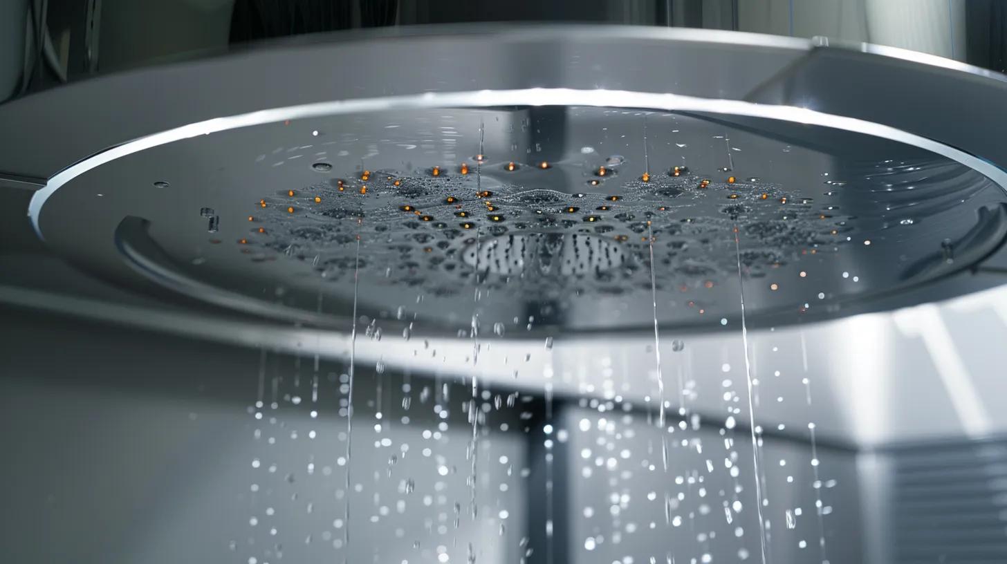 a close-up view of a modern, gleaming water heater in a sleek, contemporary utility room, showcasing the interior being flushed clean while vibrant jets of water evoke a sense of maintenance and efficiency. a close-up view of a modern, gleaming water heater in a sleek, contemporary utility room, showcasing the interior being flushed clean while vibrant jets of water evoke a sense of maintenance and efficiency.
