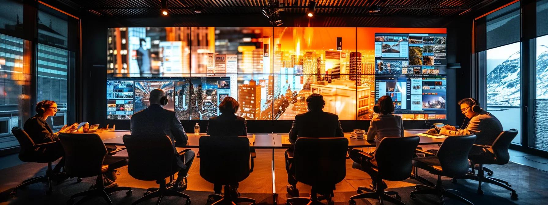 , a a compelling boardroom scene wit