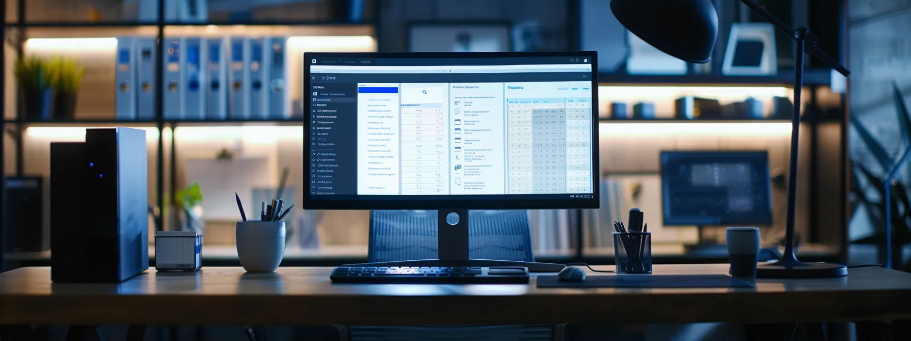 a computer screen displaying a sleek, professional email template with company branding, showcasing personalized automated messages for inventory notifications and invoice processing. a computer screen displaying a sleek, professional email template with company branding, showcasing personalized automated messages for inventory notifications and invoice processing.