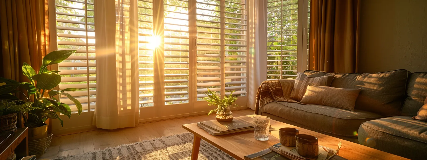 a cozy living room with immaculately cleaned curtains and blinds, bathed in warm sunlight, showcasing the care and effort put into maintaining window treatments for lasting comfort. a cozy living room with immaculately cleaned curtains and blinds, bathed in warm sunlight, showcasing the care and effort put into maintaining window treatments for lasting comfort.