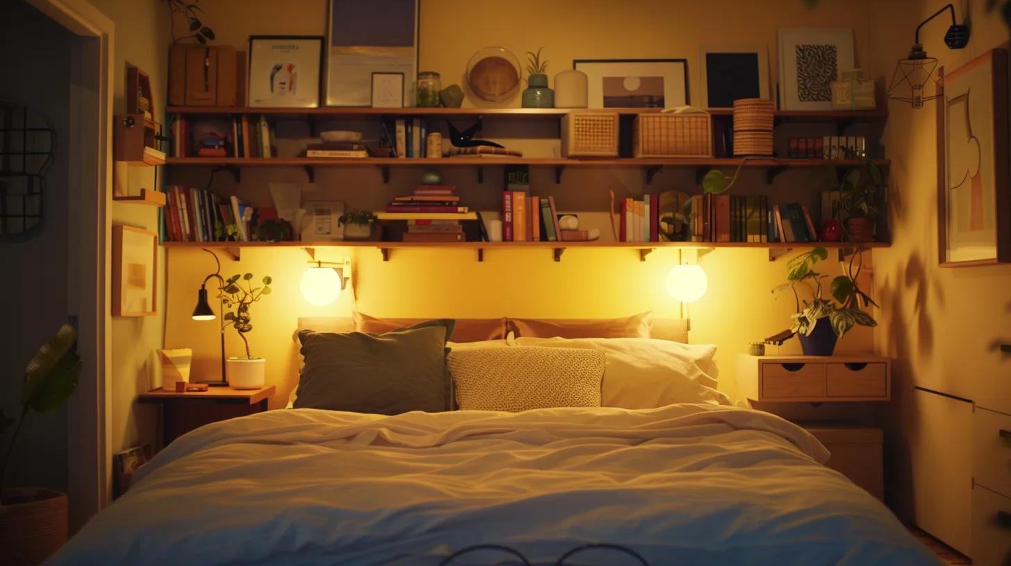 a cozy, stylish bedroom showcases a thoughtfully arranged space featuring affordable diy wall decor, a statement headboard, and chic shelving, all designed to evoke a calming atmosphere while reflecting personal style. a cozy, stylish bedroom showcases a thoughtfully arranged space featuring affordable diy wall decor, a statement headboard, and chic shelving, all designed to evoke a calming atmosphere while reflecting personal style.