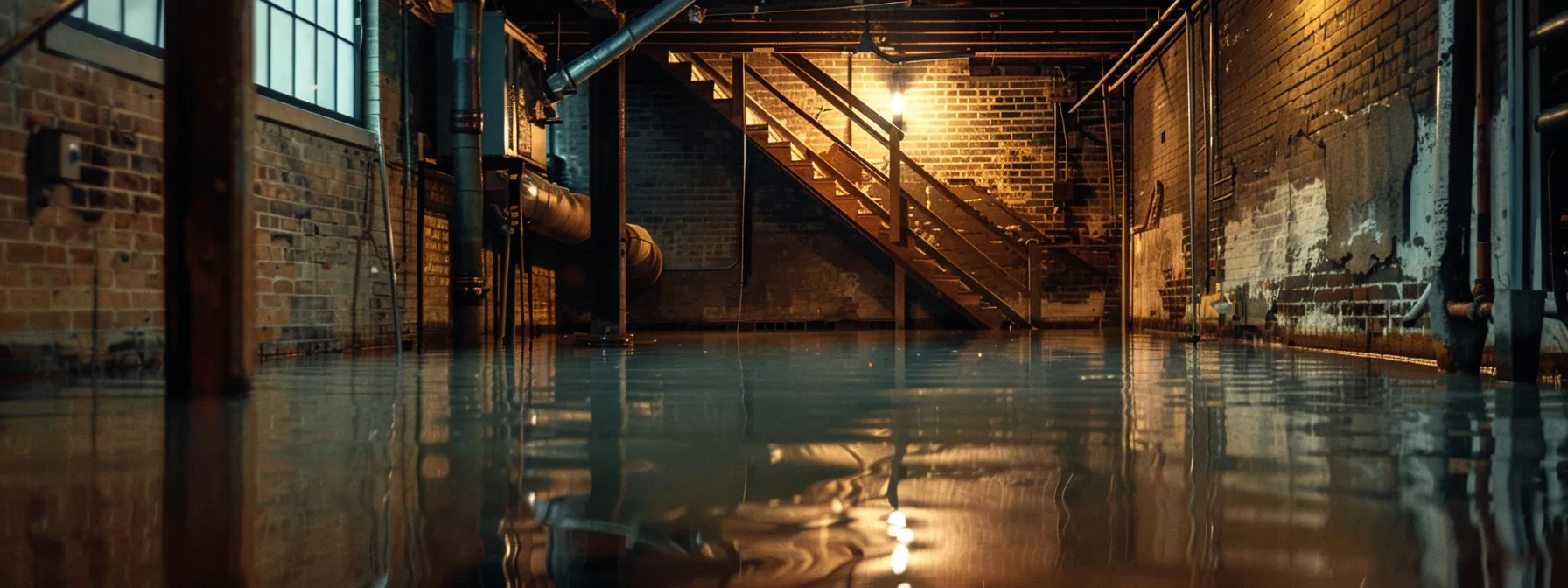 a dramatic shot of a chicago basement flooded with water, emphasizing the urgent need for effective waterproofing solutions against a backdrop of iconic city architecture. a dramatic shot of a chicago basement flooded with water, emphasizing the urgent need for effective waterproofing solutions against a backdrop of iconic city architecture.
