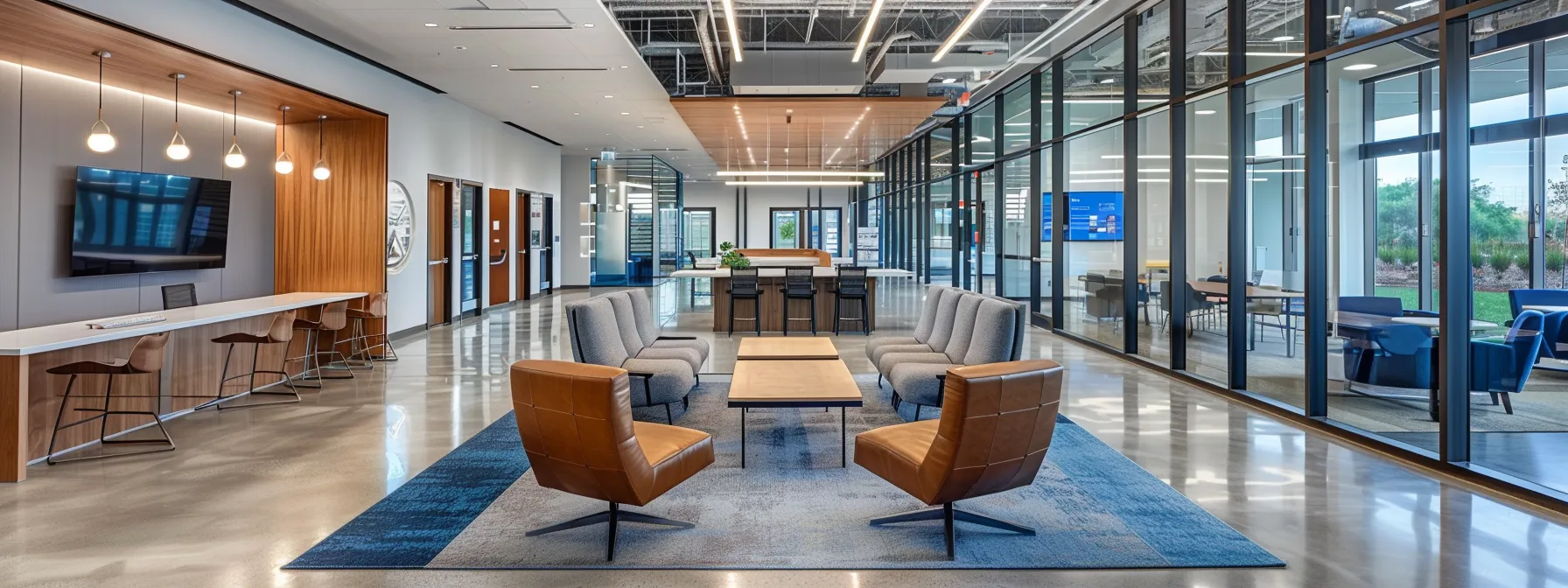 a dynamic business meeting in a sleek, modern office, showcasing enthusiastic demolition contractors collaborating with a b2b lead generation agency, highlighting strategic discussions and data-driven insights in an atmosphere of innovation and professionalism.
