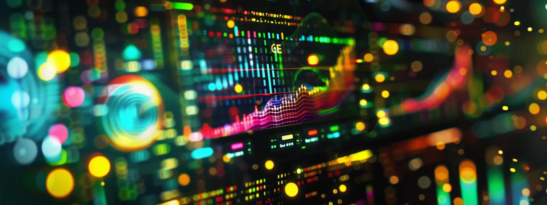 a dynamic close-up of a computer screen displaying a vibrant keyword research tool interface, showcasing various colorful graphs and charts that symbolize strategic pay-per-click advertising and market optimization. a dynamic close-up of a computer screen displaying a vibrant keyword research tool interface, showcasing various colorful graphs and charts that symbolize strategic pay-per-click advertising and market optimization.