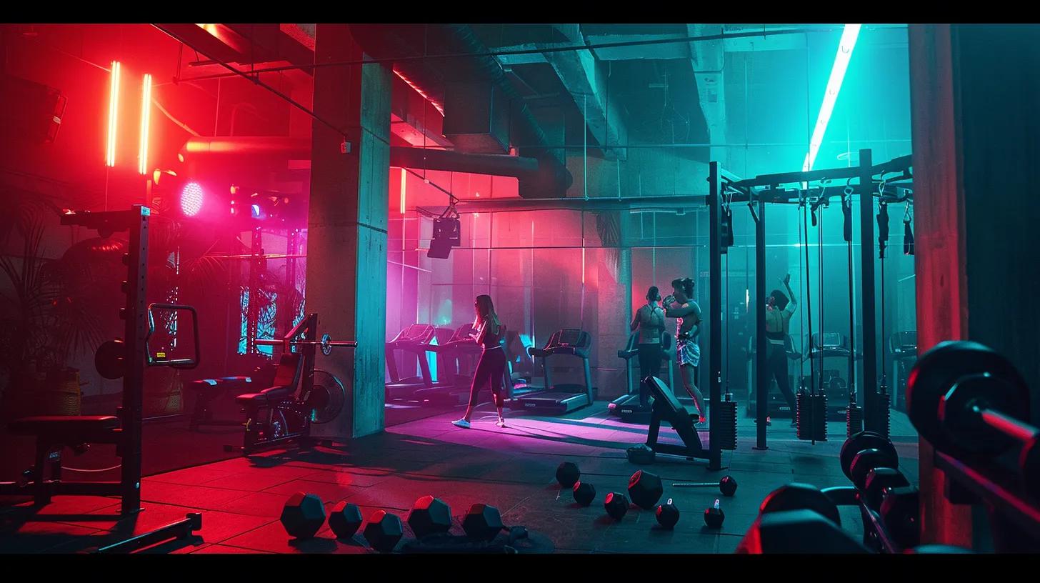 a dynamic fitness scene showcases personal trainers engaging warmly with enthusiastic gym members, amidst vibrant equipment and a bright, motivating atmosphere that emphasizes community and commitment. a dynamic fitness scene showcases personal trainers engaging warmly with enthusiastic gym members, amidst vibrant equipment and a bright, motivating atmosphere that emphasizes community and commitment.