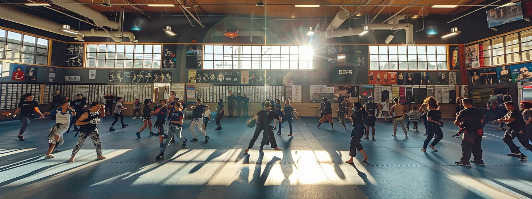 a dynamic martial arts classroom bustling with eager students in action, where a focused instructor manages class overcapacity, surrounded by a clear display of enrollment charts and waiting lists on the wall, illuminated by bright overhead lighting for a vibrant, energetic atmosphere. a dynamic martial arts classroom bustling with eager students in action, where a focused instructor manages class overcapacity, surrounded by a clear display of enrollment charts and waiting lists on the wall, illuminated by bright overhead lighting for a vibrant, energetic atmosphere.