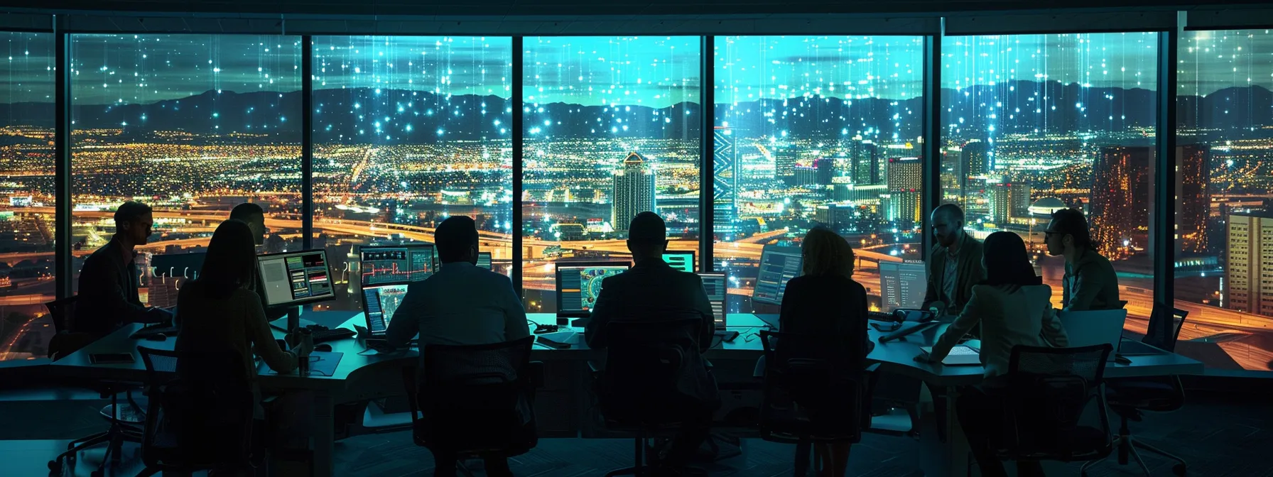 a dynamic office environment showcases a diverse team collaborating over digital analytics, illuminated by ambient lighting, as they discuss strategies to enhance the effectiveness of their copywriting efforts. a dynamic office environment showcases a diverse team collaborating over digital analytics, illuminated by ambient lighting, as they discuss strategies to enhance the effectiveness of their copywriting efforts.