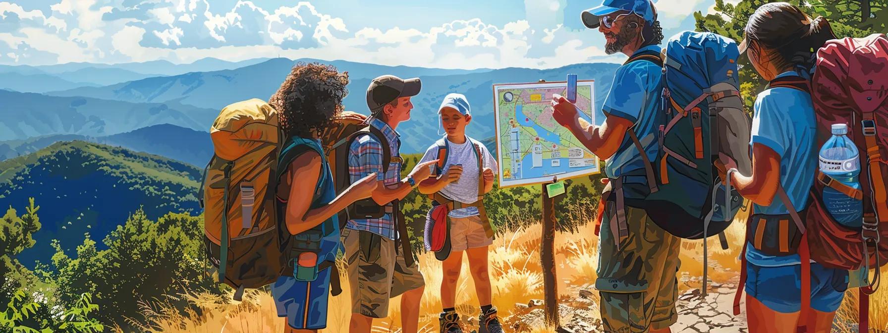 Checklist for planning a family hiking excursion in the Blue Ridge Mountains. Checklist for planning a family hiking excursion in the Blue Ridge Mountains.