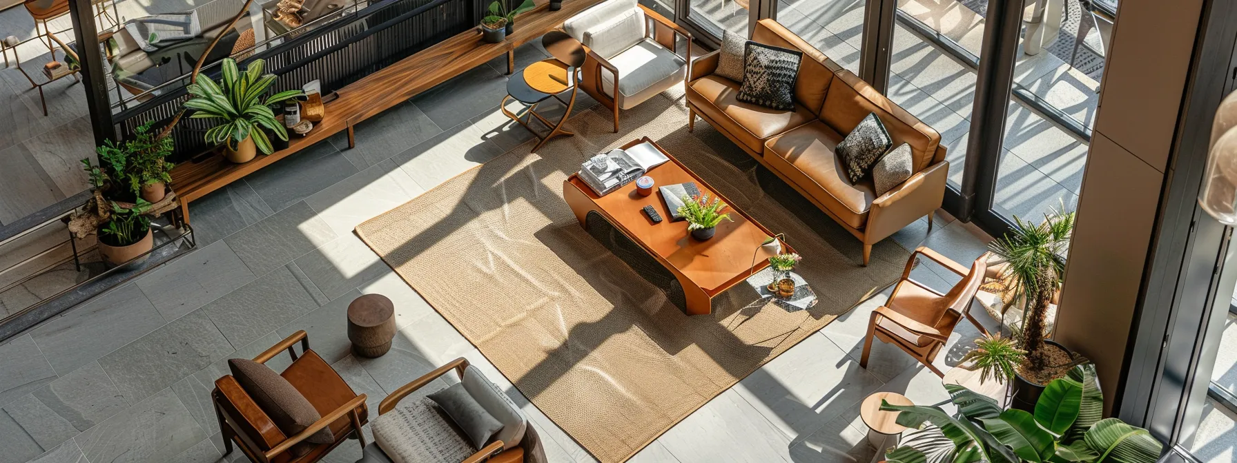 a luxurious, modern airbnb guest guide displayed elegantly on a chic coffee table, surrounded by tasteful decor, with rich textures and a vibrant urban backdrop visible through floor-to-ceiling windows, evoking a sense of refined hospitality and local adventure for discerning travelers.