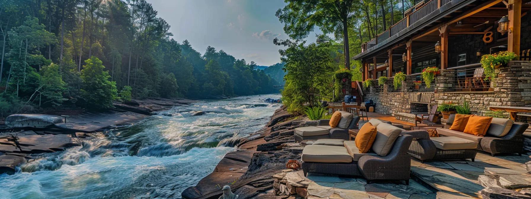Luxury Ocoee River getaway planning with upscale rentals and whitewater rafting activities.