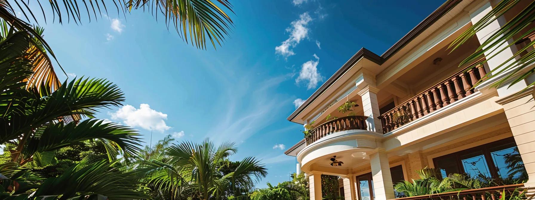a magnificent luxury home stands proudly under a clear blue sky, framed by lush greenery, symbolizing the peace of mind that comes with comprehensive warranty and post-construction support. a magnificent luxury home stands proudly under a clear blue sky, framed by lush greenery, symbolizing the peace of mind that comes with comprehensive warranty and post-construction support.