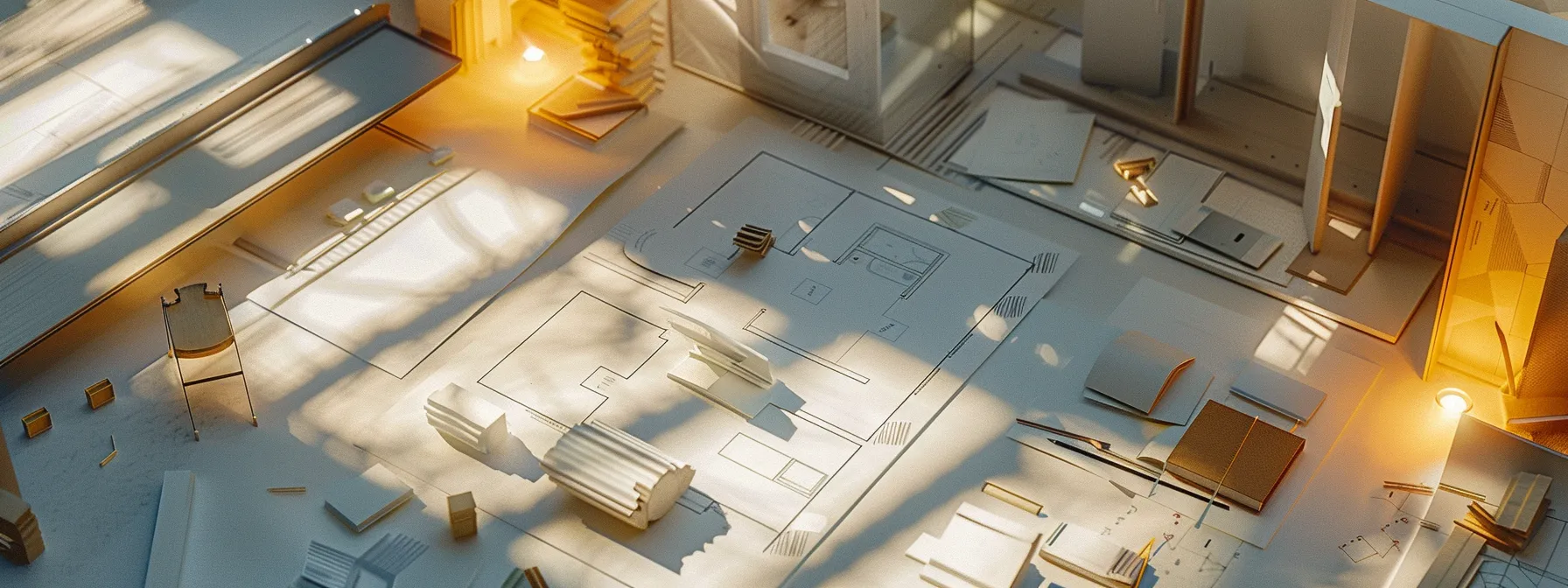 a meticulously arranged scene showcases a measuring tape laid across a floor plan with various shaped rooms, illuminated by soft natural light, highlighting the importance of precise square footage calculations to avoid costly errors.