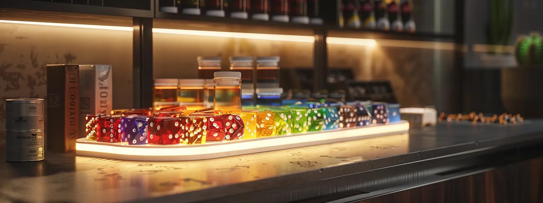 Dice storage solution featuring smart compartments and modular design for easy organization.