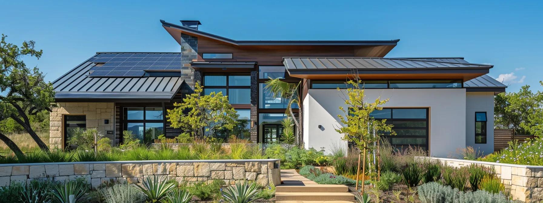a modern home under a clear blue sky showcases a recently upgraded roof with premium asphalt shingles and advanced roofing components, highlighting the craftsmanship and durability that enhance overall energy efficiency and aesthetic appeal. a modern home under a clear blue sky showcases a recently upgraded roof with premium asphalt shingles and advanced roofing components, highlighting the craftsmanship and durability that enhance overall energy efficiency and aesthetic appeal.