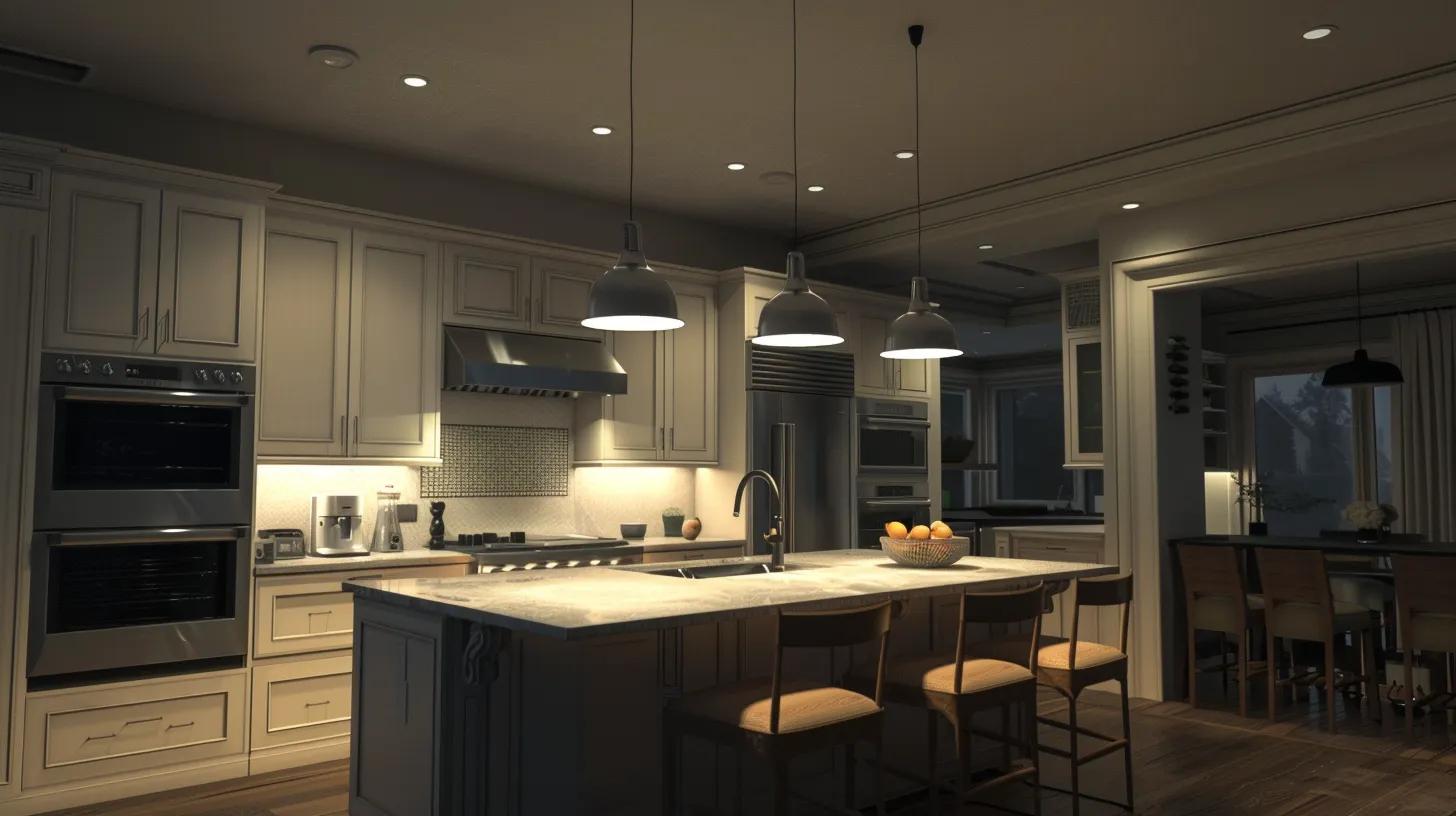 a modern kitchen remodel showcases a meticulously designed layout with layered lighting, featuring sleek pendant lights above a central island and strategically placed under-cabinet fixtures, creating a sophisticated and inviting ambiance during the renovation process. a modern kitchen remodel showcases a meticulously designed layout with layered lighting, featuring sleek pendant lights above a central island and strategically placed under-cabinet fixtures, creating a sophisticated and inviting ambiance during the renovation process.