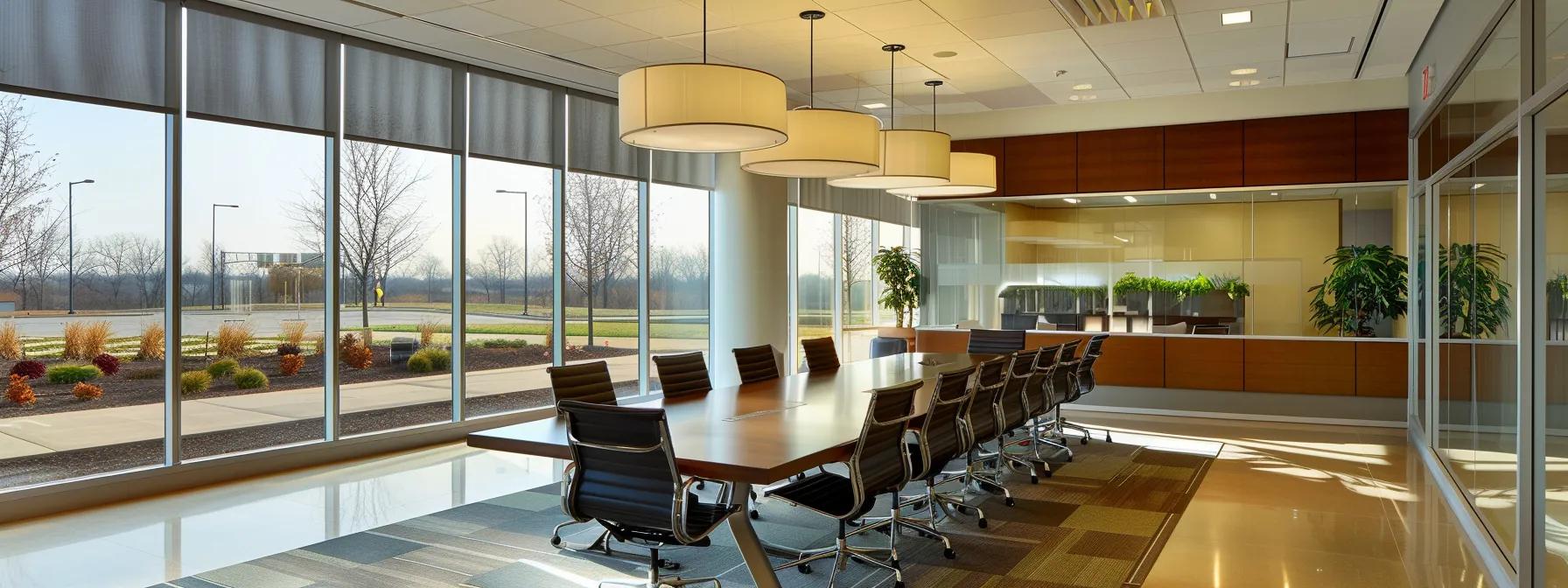a modern office setting features a clean, polished conference table with an open contract clearly displayed, while professionals engaged in discussion emphasize the importance of understanding roofing guarantees and warranties. a modern office setting features a clean, polished conference table with an open contract clearly displayed, while professionals engaged in discussion emphasize the importance of understanding roofing guarantees and warranties.